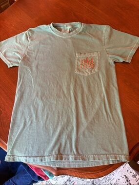 Old Row Women's Short Sleeve Pocket Tee in Seafoam